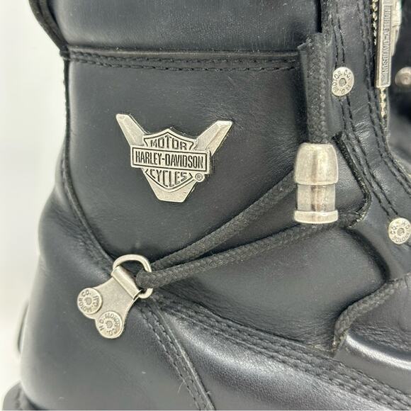 Harley-Davidson Men’s Brake Light Leather Riding Boots - BLACK - Picture 4 of 14